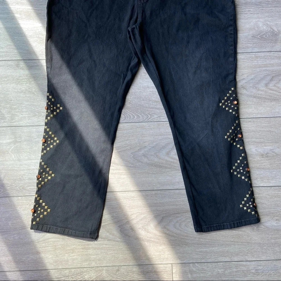 DG2 BY DIANE GILMAN Studded Embellished Stretchy  Skinny Jeans - Picture 3 of 14